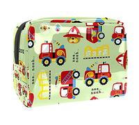 Bolsa de cosméticos para niños, con texto en inglés "Taking A Train Over The Rainbow", bolsa de cosméticos para mujer, bonita bolsa de maquillaje impermeable, espaciosa, bolsa de aseo de viaje,
