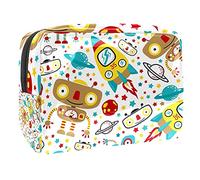 Bolsa de cosméticos para niños, con texto en inglés "Taking A Train Over The Rainbow", bolsa de cosméticos para mujer, bonita bolsa de maquillaje impermeable, espaciosa, bolsa de aseo de viaje,