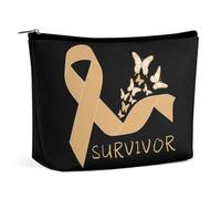 Bolsa de cosméticos para sobrevivientes de cáncer Infantil, Bolsa de Maquillaje portátil de Viaje, Bolsa de artículos de tocador de Gran Capacidad, Bolsas de Almacenamiento para Mujeres, 3