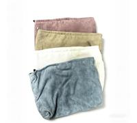 Bolsa de cosméticos pequeña de doble plano para mujer, 4 unidades, 25 x 18 x 4 cm, bolsa de cosméticos de tela con cremallera, bolsa de maquillaje portátil, Blfk, 1