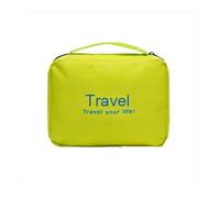 Bolsa de cosméticos plegable impermeable para hombres, mujeres, bolsas de maquillaje, organizador de artículos de tocador, bolsa de lavado de almacenamiento para baño, verde, 1PCS