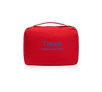 Bolsa de cosméticos plegable impermeable para viajes, para hombres y mujeres, organizador de artículos de tocador, bolsa de almacenamiento para el baño, Red, 2 unidades