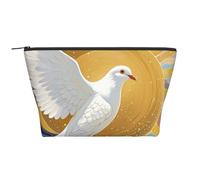 Bolsa de cosméticos portátil, bolsa de aseo de robot, bolsa de aseo de gran capacidad, bolsa con cremallera, bolsa de aseo impermeable, organizador de maquillaje para mujeres y hombres, Dove Sun Art