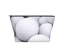 Bolsa de cosméticos portátil, Bolsa de Maquillaje con patrón de Pelotas de Golf 3D, Bolsa de Aseo de Viaje para niñas y Mujeres