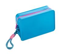 Bolsa de cosméticos portátil - Bolsa organizadora de maquillaje de silicona | Bolsa de organización de cosméticos con cremallera para brochas de polvo, delineador de ojos, lápiz labial, Blue, Refer to