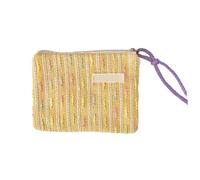 Bolsa de cosméticos portátil organizada para pintalabios que mantiene tu colección de maquillaje limpia y accesible para mujeres elegantes con cremallera, Amarillo, Mass Beauty