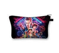 Bolsa de Cosméticos Stranger Things, Estuche de Maquillaje para Mujer y Niñas Adolescentes, Organizador de Almacenamiento