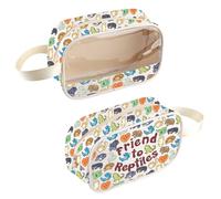 Bolsa de cosméticos transparente para amantes de los reptiles, regalo de herpetología, regalo para el dueño de los reptiles, regalo de herpetología, Reptilesbag