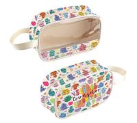 Bolsa de cosméticos transparente para consejero escolar, regalo de graduación, consejero escolar, regalo de orientación, Bolsa de consejero