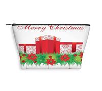 Bolsa de cosméticos trapezoidal con estampado geométrico 2023 para mujer, patrón tradicional cultural, espaciosas bolsas de maquillaje de viaje, resistentes al agua, organizador de accesorios, azul