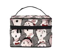 Bolsa de cosméticos verde de bosque nocturno con ciervo, bolsa de maquillaje, bolsas de cosméticos de viaje para mujer, bolsas de aseo, Coro dibujado a mano, Talla única