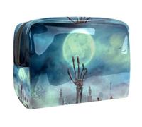 Bolsa de cosméticos Zombie Hand Rise from Grave para mujer, bolsa de aseo de viaje, bolsa grande de PVC para maquillaje, práctica bolsa organizadora con cremallera, multicolor,