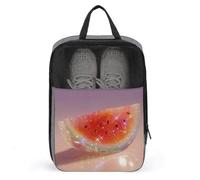 Bolsa de cristal colorida para zapatos de sandía para viajes, uso diario, bolsa de almacenamiento antipolvo para zapatos de golf