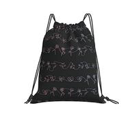 Bolsa De Cuerdas 36x42cm, Ámate A Ti Mismo Mochilas Escolares Ajustable Cómodo Bolso Gimnasio, para De Senderismo, Escuela, Playa