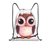 Bolsa De Cuerdas Búho Lindo Saco De Gimnasio Gran Capacidad Cómodo Gimnasio Saco De La Bolsa, para De Senderismo, Playa, Deporte, 36x42cm
