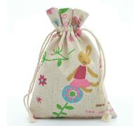 bolsa de cuerdas de algodón, Bolsas de algodón con cordón for guardar dulces, joyas, multicolor, varios tamaños, 50 unidades(Rabbit,13x18cm)