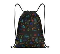 Bolsa De Cuerdasdeporte Mochila para Senderismo Mujeres Almacenamiento 36X42Cm Fácil De Doblar Ligera Bolsa con Cordón Regalos para Profesores De Matemáticas
