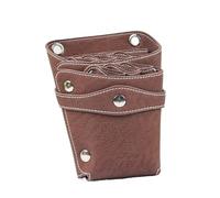 Bolsa de cuero for tijeras de peluquería, herramientas, funda for peluquería, funda, bolsa con cinturón de hombro.(Brown)