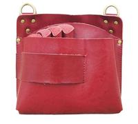 Bolsa de cuero multifunción for tijeras de pelo, cortapelos eléctricos, peine, hervidor, soporte for peluquería, bolsa de salón, riñonera(Red)