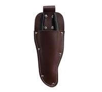 Bolsa de cuero para cinturón de podadora, bolsa de soporte para herramientas, larga duración, diseño moderno, bolsillo plegable para almacenamiento de tijeras, estuche fuerte para accesorios de