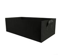 Bolsa de cultivo para plantas, tela transpirable no tejida gruesa de 400 g/m² para asas resistentes, jardinería interior y exterior para zanahorias, cebollas, flores (120 x 60 x 20 cm)