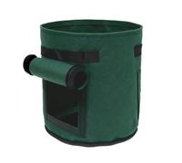 Bolsa de Cultivo Patatas Doble Puerta, 3 uds., macetero Tela no Tejida Resistente for una fácil Cosecha, Color Negro/Rojo/Verde for y Tomates para Plantas(Green)