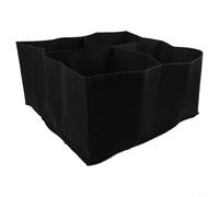 Bolsa de cultivo rectangular de tela que soporta la utilización vertical del espacio en patios pequeños, balcones o configuraciones de jardín en la azotea (cuatro)