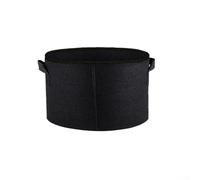 Bolsa de cultivo reutilizable para cultivar papas, verduras y plantas con ribete verde fluorescente y tela transpirable para una mejor aireación de raíces (todo negro, 10 galones)