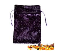Bolsa de dados de tarot | Bolsa de terciopelo con diamantes de imitación con cordón, bolsas de regalo de mano de 13 x 18 cm, bolsa de dados de tarot con cordón, bolsa de almacenamiento de