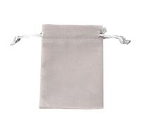 Bolsa de dados Tarots con cordón, bolsa de terciopelo para joyas, bolsa de regalo de franela de 13 x 18 cm, paquete de cartas de transferencia, plateado