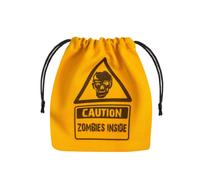 Bolsa De Dados Zombie Q-Workshop Amarilla Negra De Algodón Para RPG D&D