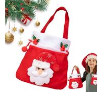 Bolsa De De Navidad,Bolsa De Fiestas De Invierno | Pequeña Bolsa De Dulces De Navidad Con Cordón | Para Reunión En El Aula Casa Comunidad Escuela Chocolates Juguetes Jaleas Chupetes
