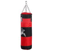 Bolsa de de Patada Vacía, Boleta de Boxeo Karate Punching Sandbag, Desarrollar Técnica de Pie a Mano, Material Duradero, Cadena de Metal Resistente, Pared de Colgación o (80 cm)