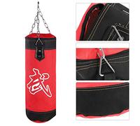 Bolsa de de Patada Vacía, Boleta de Boxeo Karate Punching Sandbag, Desarrollar Técnica de Pie a Mano, Material Duradero, Cadena de Metal Resistente, Pared de Colgación o (60 cm)