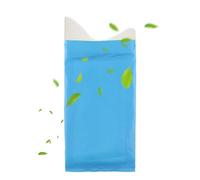 Bolsa de de viaje a prueba de fugas, bolsa de aseo portátil, bolsa de aseo plegable, control de olores, 750 ml de capacidad, azul, para atascos, barcos, mareo al aire libre