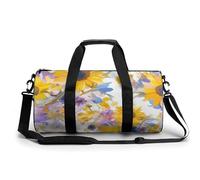 Bolsa De Deporte Acuarela Girasoles Florales Bolsa De Viaje Duffel Bolsa Redonda Gimnasio Bolsa Fitness