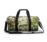 Bolsa De Deporte África Animales Elefante Jirafa Bolsa De Viaje Duffel Bolsa Redonda Gimnasio Bolsa Fitness