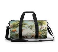 Bolsa De Deporte África Animales Elefante Jirafa Bolsa De Viaje Duffel Bolsa Redonda Gimnasio Bolsa Fitness