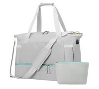 Bolsa de deporte, bolsa de deporte | bolsa de deporte grande, bolsa de viaje pequeña, bolsa de viaje, bolsa de deporte transpirable de gran capacidad para deporte, gimnasio, gris, Se référer au