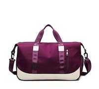 Bolsa de Deporte Bolsa de Deportes Mujer Bolsas Viaje a Prueba Fin Semana Maletas Bolsos Equipaje Yoga Bolsas for el Gimnasio(Deep Purple)