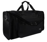 Bolsa de deporte de viaje 70 x 29 x 32 cm, 70 L, correa de hombro ajustable/extraíble, impermeable, para hombre y mujer, color negro 24256, Negro , Clásico