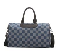 Bolsa de Deporte,Bolso de Viaje,Tela de Mezclilla,Bolso Principal de Gran Capacidad,Cremallera Suave,pies antiabrasivos,un Hombro,Bandolera（44 * 23 * 28cm）