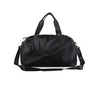 Bolsa de Deporte Bolso de Viaje Tipo Bandolera con Bolsillo Separador for Ropa húmeda y Seca y Compartimento for Zapatos(Black)