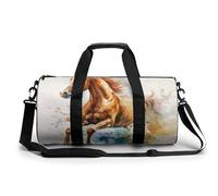 Bolsa De Deporte Caballo Corriendo Bolsa De Viaje Duffel Bolsa Redonda Gimnasio Bolsa Fitness