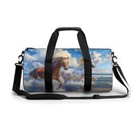 Bolsa De Deporte Caballos Corriendo En La Playa Bolsa De Viaje Duffel Bolsa Redonda Gimnasio Bolsa Fitness