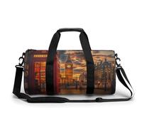 Bolsa De Deporte Cabina Telefónica Roja Y Big Ben Paisaje Nocturno De Londres Bolsa De Viaje Duffel Bolsa Redonda Gimnasio Bolsa Fitness