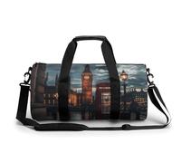 Bolsa De Deporte Cabina Telefónica Roja Y Big Ben Paisaje Nocturno De Londres Bolsa De Viaje Duffel Bolsa Redonda Gimnasio Bolsa Fitness