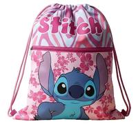 Bolsa de deporte con asas y bolsillo para niños, mochila con cordón para jardín de infantes, gimnasio, piscina, viajes, bolsa para zapatos (para niñas Stitch)