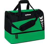 Erima Bolsa de Deporte con Compartimento Inferior Six Wings, Smaragd/Negro, M