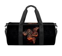 Bolsa de deporte con diseño abstracto de serpiente de fuego, bolsa de gimnasio, fitness, entrenamiento, bolsa de viaje, bolsa de mano, bolsa de equipo para mujeres y hombres, multicolor, 17.7x9x9